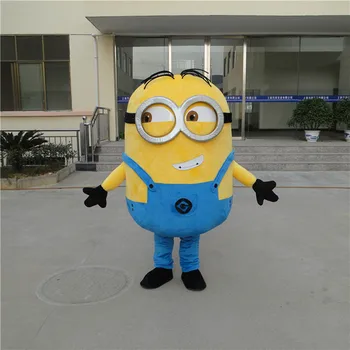 

Despicable Me 2 Mascot Costume Despicable me minion Costume mascot fancy Cartoon costume Free Shipping