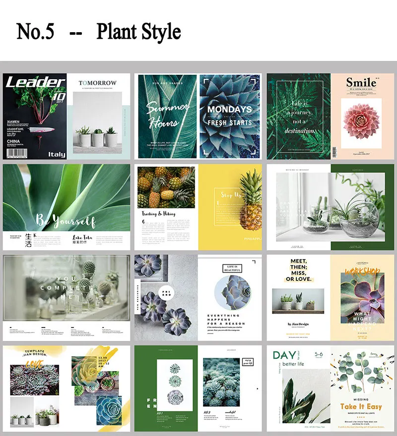 b5-盆栽植物款内页: