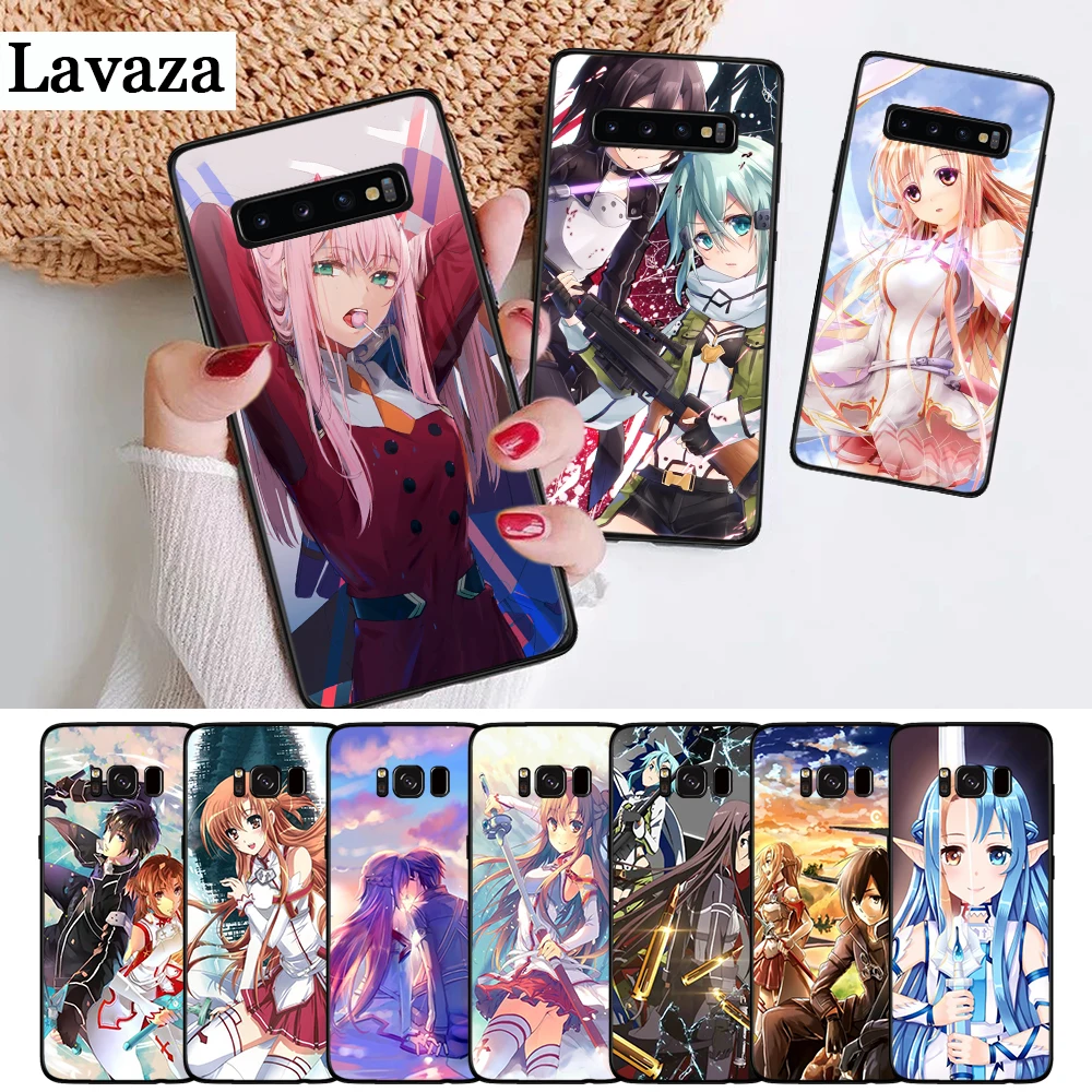 Силиконовый чехол Sword Art Online из японского аниме для Samsung S6 Edge S7 S8 Plus S9 S10 S10e M10 M20 M30 M40 |
