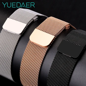 

Metal Milanese Loop Band For Xiaomi Amazfit Bip Strap 20mm 22mm Wrist Buckle For Samsung Gear S3 Band For Amazfit Stratos 2 Pace