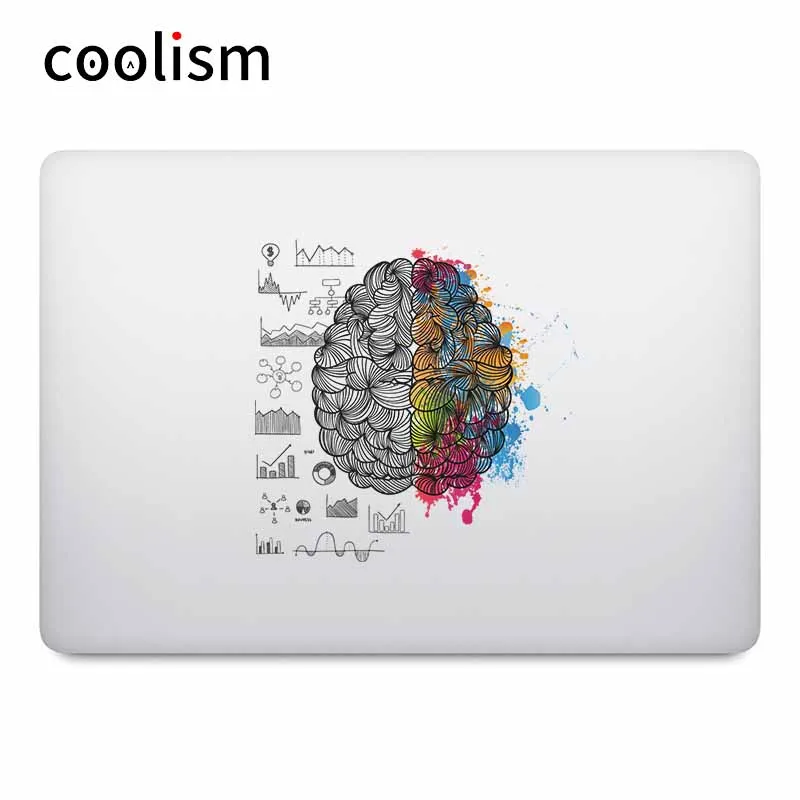 Цветные наклейки для ноутбука Brain Power Macbook Pro Air Retina 11 12 13 15 дюймов Mac Mi Notebook