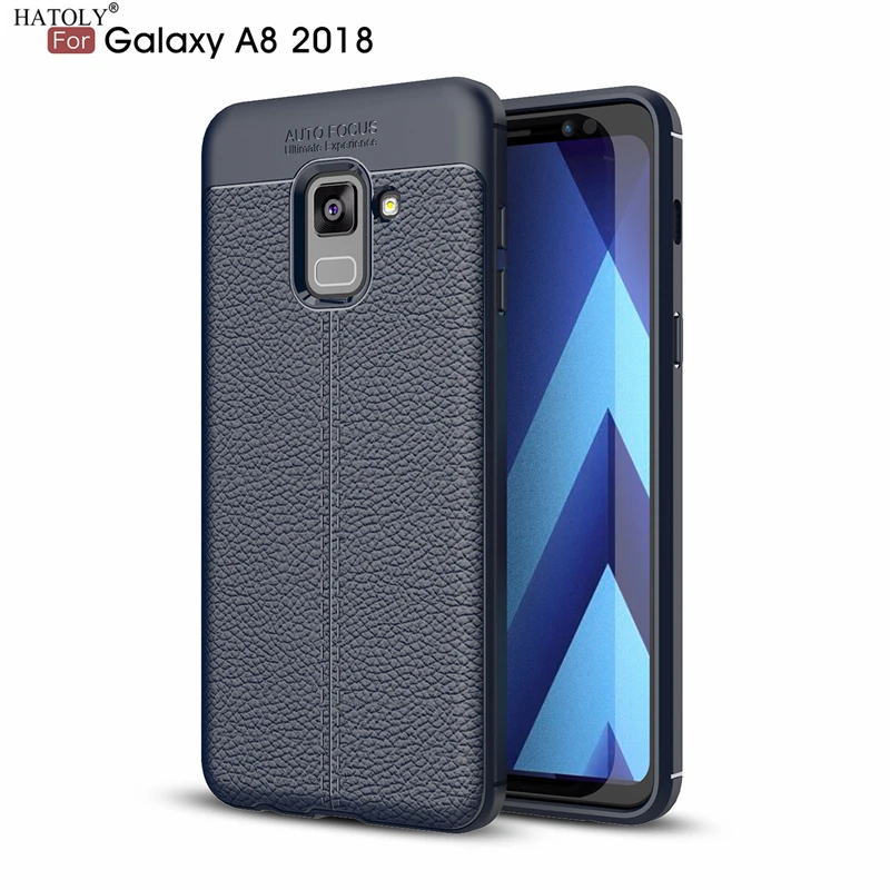 HATOLY Case For Samsung Galaxy A8 2018 Pattern PU Leather Dirty Resistant Soft TPU Silicone Back Cover A5 A530F |