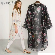 Пляжное платье, купальник с цветочным рисунком, накидка для пляжа, женский купальник, cobricostume Donna Pareo, пляжная одежда, шифоновое парео