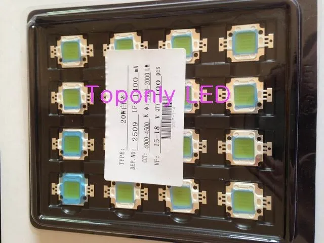 20 Вт Epistar чип Встроенный высококачественный модуль питания LED лампа DC15-18v 1400mA 15000 k холодный белый 2000-2200lm diy источник света 60 шт./лот