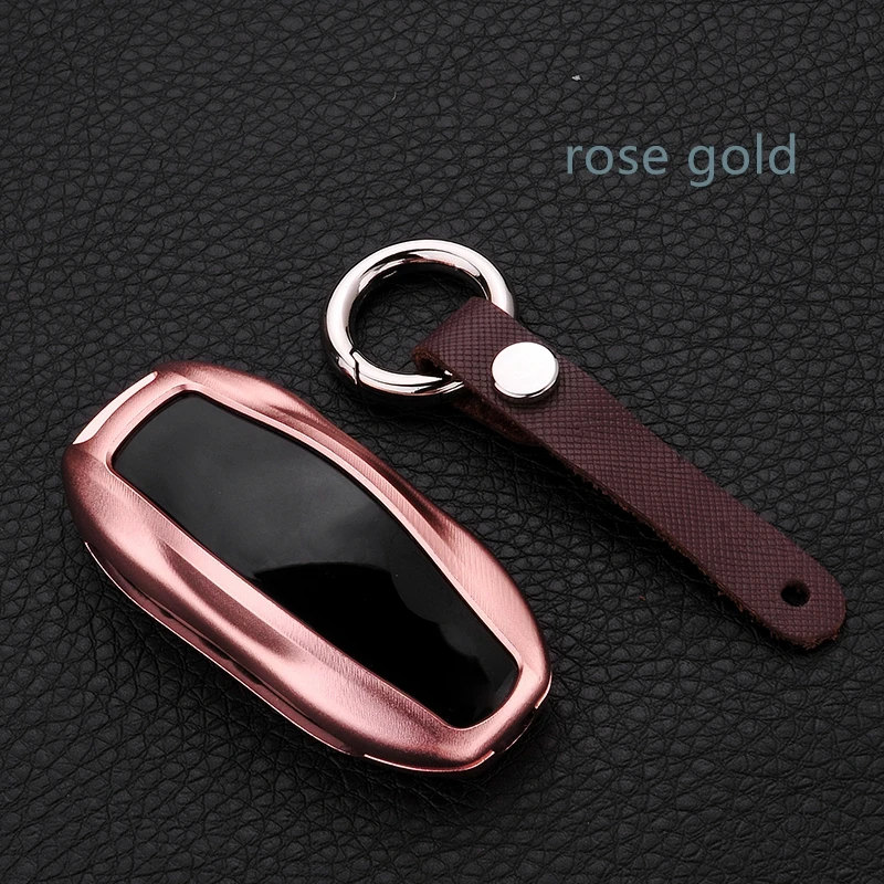 Us 90 50 Offcar Aluminium Alloy Key Holder Cover Case Shell Chain For Tesla Model 3 Model S Model X Smart Remout Key Accessories In Key Case For