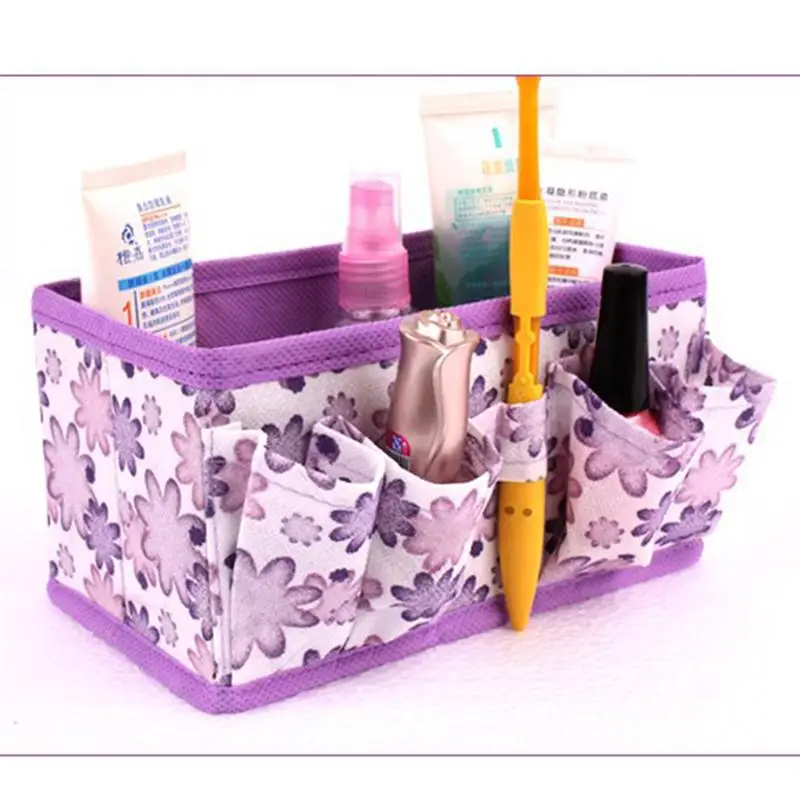 

1Pc Nonwoven Soft Storage Boxes Folding Multi-Functional Portable Drawer Dresser Toy Cosmetics Desktop Storage Organizers