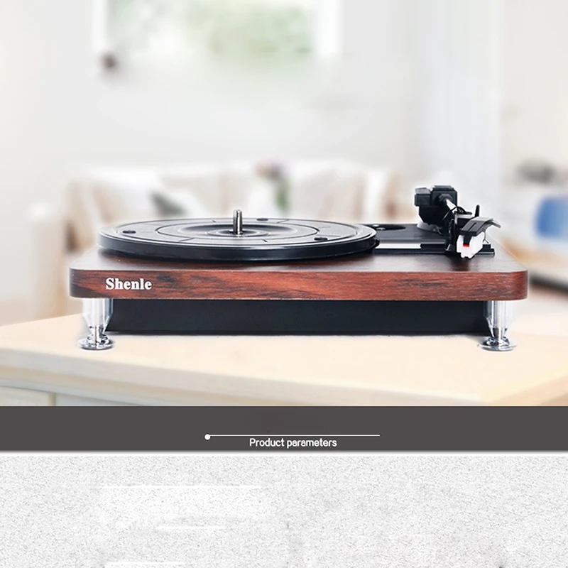 

Record Player Music Turntable 33 RPM Black Glue Antique Gramophone Disc Vinyl Audio RCA Out USB Charger DC5V Adapter Power