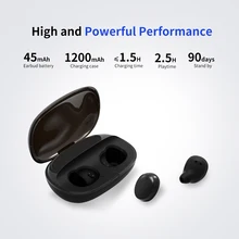 Беспроводной наушники BT4.1 спортивные наушники IPX5 Водонепроницаемый мини наушники 1200 мА/ч, Батарея чехол 2,5 Ч время работы в режиме воспроизведения