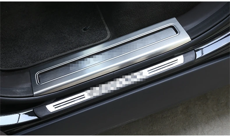 Накладка на порог боковой двери из нержавеющей стали, накладка на педаль, защитная накладка, аксессуары, наклейка для Land Rover Discovery 5