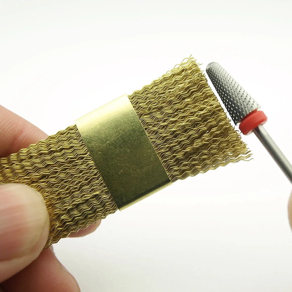Conjunto de Brocas de Unha Escova para Broca de Manicure Acessórios de Limpeza Fio de Cobre Peças Limpeza Elétrica Brocas Limpador 5 10 Beleza e saúde