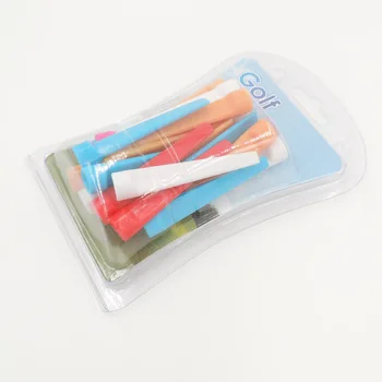 

20 Pcs Wedge Tees Golf Tees Practice Training Golf Accessories Plastic Random Color 70mm Sports Ball Tee Holder Mat