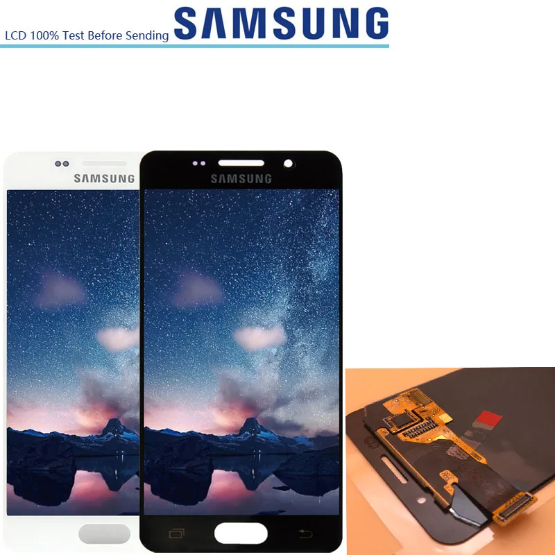 

4.7'' ORIGINAL Display For Samsung Galaxy A3 2016 A310 A3100F A3100 A310F LCD Screen Digitizer Touch Can Adjust Brghtness