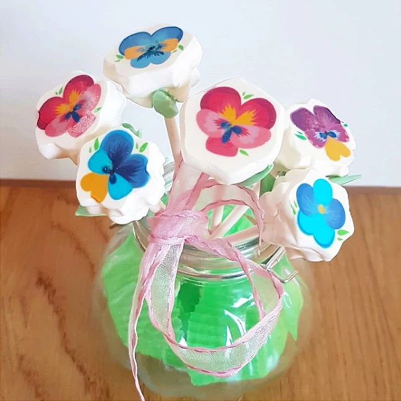 flower sugar stamp sheet 1-4