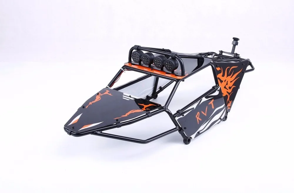 

metal roll cage set whit spare tire rack and front spotlights for 1/5 hpi rovan km baja 5t 5sc rc car parts