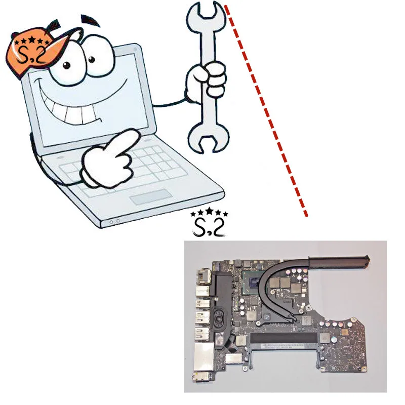 

OLOEY A1278 Motherboard repair for Macbook Pro 13.3" fixing Laptop repair logic board