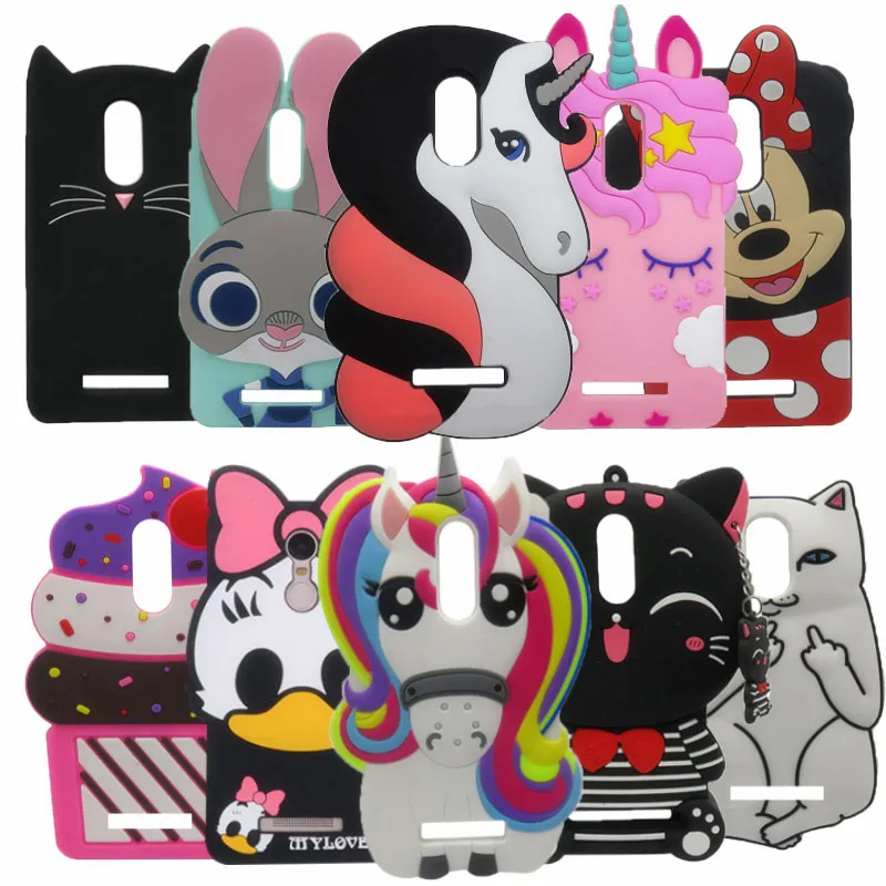 

Case Redmi Note 3 Pro 3D Minnie unicorn Ice Cream Cupcake Soft Silicone Cell Phone Back Cover Case For Xiaomi Redmi Note 3 case
