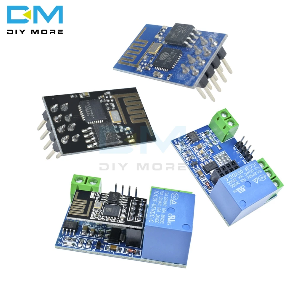 

DC 5V 10A ESP8266 ESP-01 Network Wireless WIFI Relay Adapter Module Internet Of Things IOT APP Controller Adapter Board 250V