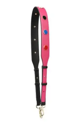 Hot pink IMIDO, элегантная сумка на кнопках, на ремне, для женщин, сменные ремешки, мягкий из искусственной кожи, наплечный ремень, сумки, аксессуары, запчасти для сумок STP124 - Цвет: Hot pink