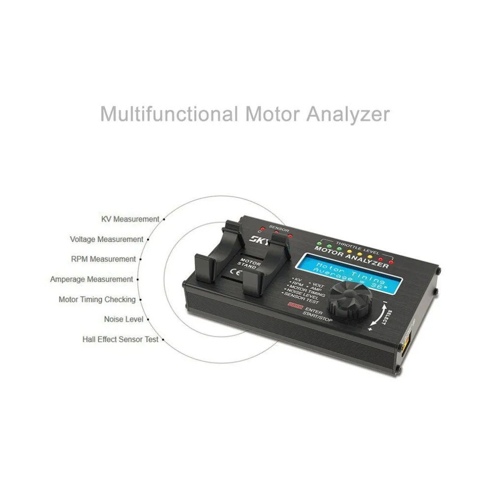 BMA-01 бесщеточный моторный анализатор тестер RPM KV напряжение синхронизации шума усилитель зал проверки Motolyzer для RC части автомобиля