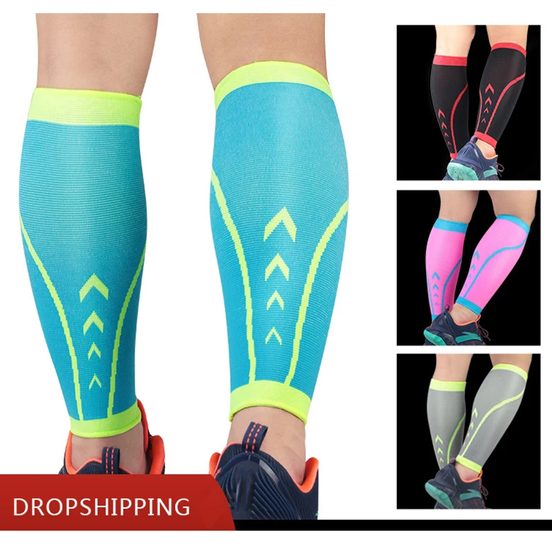 

1 PC Sports Safety Football Basketball Leg Sleeve Outdoor Sports Running Compression Calf Sleeves Stretch Leggings Knee Pads
