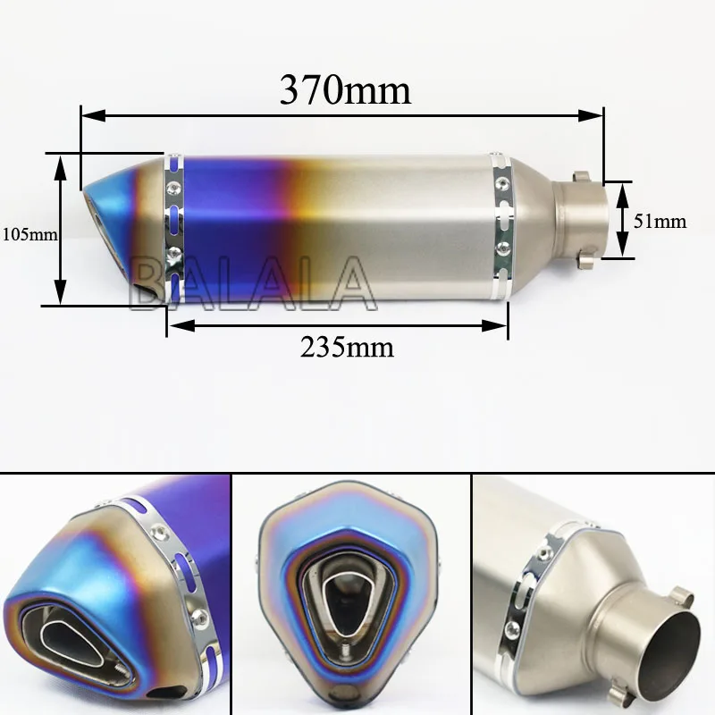 Универсальный мотоцикл для Akrapovic выхлоп изменить Мотокросс глушитель выхлопной системы для Yoshimura Honda Benelli Dirt Pit Bike с брендом