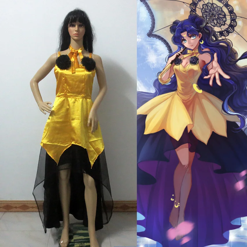 halloween custom made sailor moon cosplay luna satin humana customer service