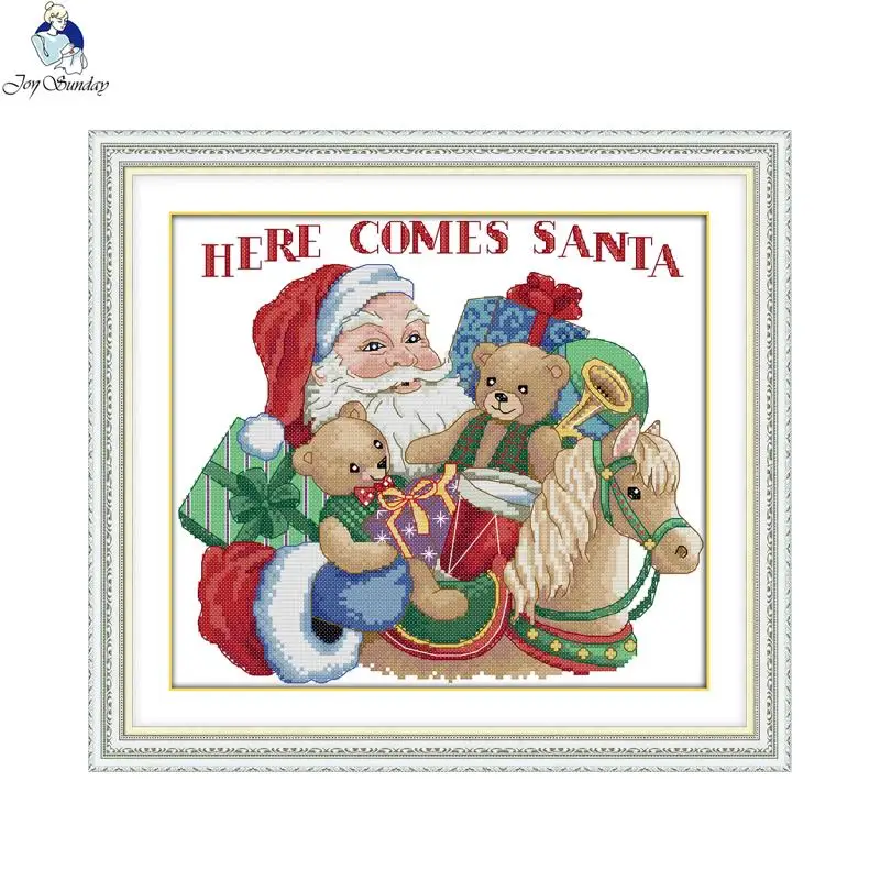 Joy Sunday Christmas gift Patterns DIY Handmade DMC 14ct and 11ct Cross stitch kit Printed Embroidery set Needlework | Дом и сад