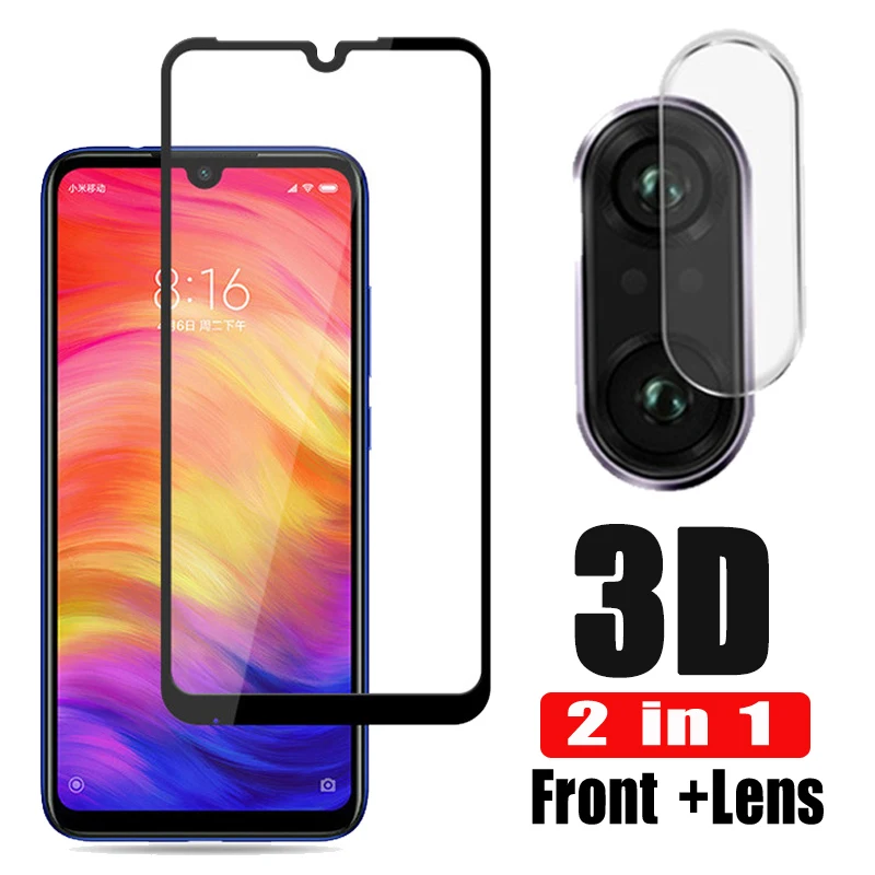 2 в 1 стекло для xiaomi redmi note 7 объектив камеры Glas Xiomi 9T 9 8 A2 Lite Redmi K20 20K Pro note7 6 3