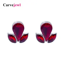 Carvejewl cute stud earrings horse eye tear drop glass stone color rich stud earrings for women jewelry fashion Korean earring carvejewl stud earring round triangle resin stone collection straw weaving stud earrings for women jewelry new fashion earrings