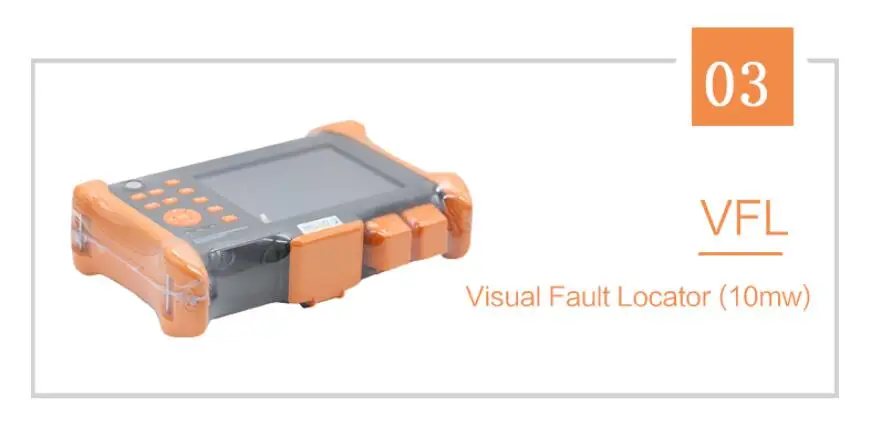 Портативный OTDR TMO-300-SM-A OTDR 1310/1550nm 28/26dB, интегрированный VFL, Сенсорный экран оптический измеритель коэффициента отражения методом временных интервалов VFL
