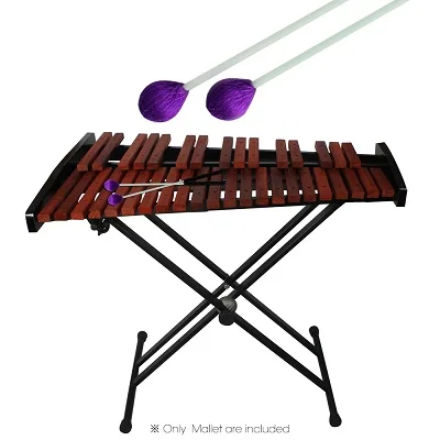 Первичная палочка Marimba Mallets ксилофон Glockensplel молоток с ручкой из стекловолокна ударные инструменты аксессуары для любителей - Цвет: Цвет: желтый