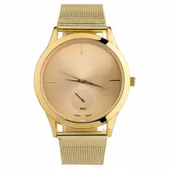 Для женщин s Часы Womage Лидирующий бренд роскошные золотые часы Для женщин пояса сплава минималистский кварцевые наручные часы Баян коль saati