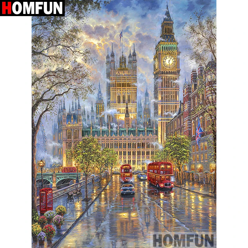 Картина для алмазной вышивки HOMFUN A11289 алмазная вышивка квадратной/круглой формы 5D