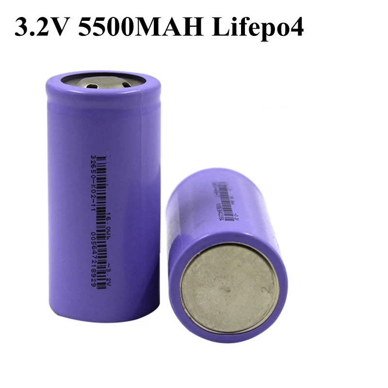 Новинка 32650 Lifepo4 батарея 3,2 v 5.5ah 5500mah для солнечных уличных фонарей электрических транспортных средств наружного освещения мотоциклов