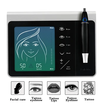 

Charme Princesse Permanent Makeup Machine Pen Kit Made-ln-Germany Eyebrow Lip Eyeline machine with Power Supply Needle Cartrdge