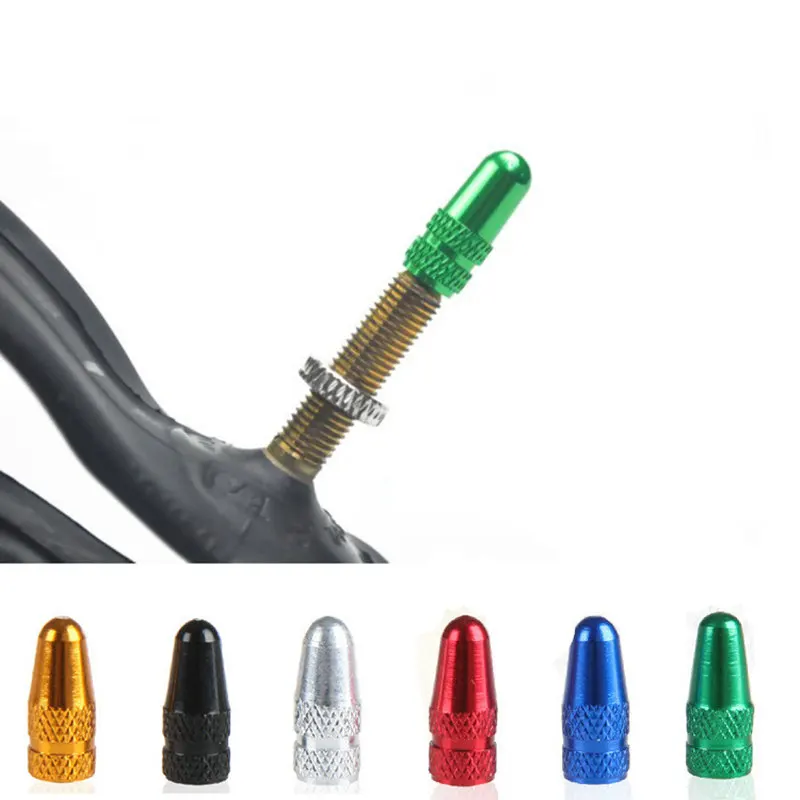 

4pcs Mountain Bike MTB Wheel Tire Tyre Presta Valve Caps Anodized Dust Cover Cycling French Valve Caps Bicycle Accoccessories