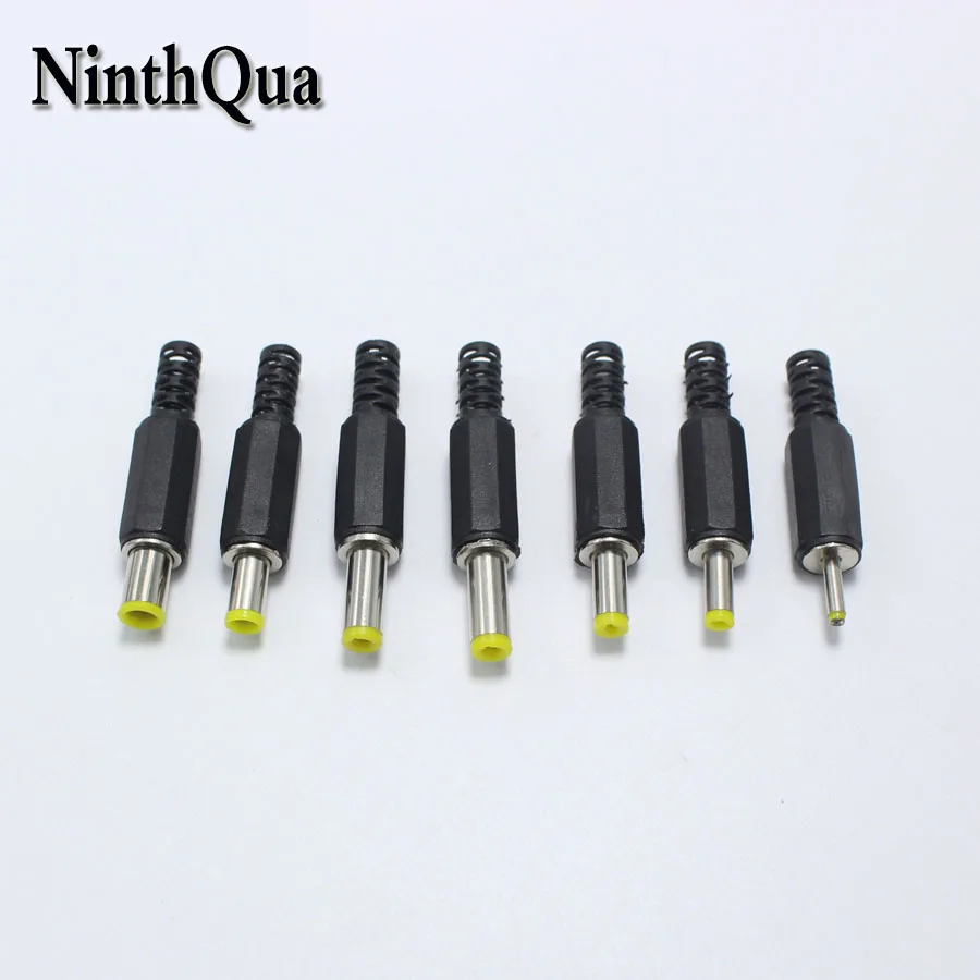 

10pcs Male DC Power Plug Yellow Head Audio Connector 6.5*4.4 5.5*2.5 5.5*2.1 5.0*3.0 4.8*1.7 4.0*1.7 2.5*0.7 mm