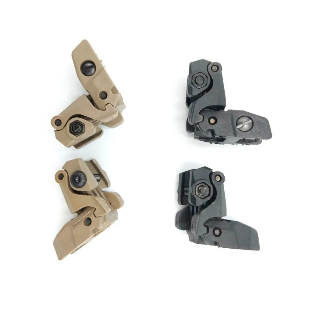 

Model 4 AR 15 Tactical Flip up Front Rear Sight Set Polymer Sights Windage Adjustment For 1913 Picatinny Rail handguards on sale