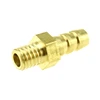 Brass Male Barb Hose Tail Fitting Fuel Air Gas Water Hose Oil 3/4/5/6/8/10mm Hose ID X M5 M6 M8 *1.25 M10*1 M10*1.5 M12*1.75 ► Photo 3/6