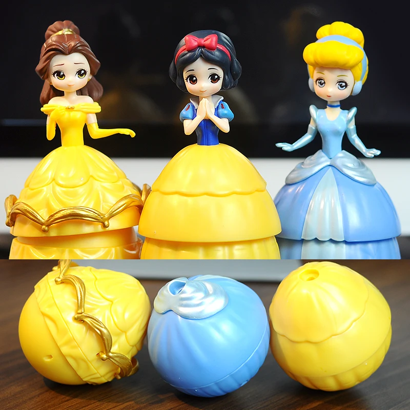 Куклы Принцессы Disney 3 шт./компл. замороженная Эльза Lol яйцо Bebek ПВХ экшн фигурки