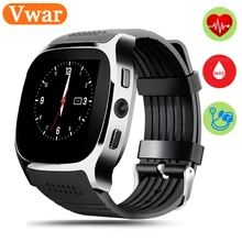 T8M Bluetooth Heart rate Smart Watch Blood pressure monitoring Fitness Tracker Smartwatch PK k88h GD19 GT