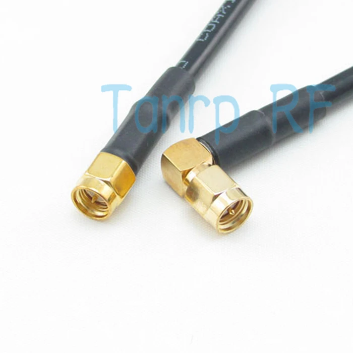 Бесплатная доставка! 3 фута SMA штекер прямой угол 90 градусов RG58 RF Pigtail jumper 100 см