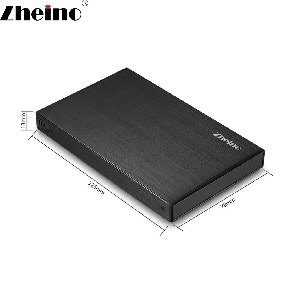 Zheino 2,5 дюйма USB3.0 Mobile HDD box HDD/SSD Внешний защитный корпус для SATA 7 мм 9,5 мм жесткий диск USB3.0 кабель инструмент-бесплатная