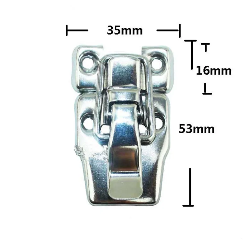 Silver-Color-Lock-Antique-Metal-Jewelry-Chest-Gift-Box-Suitcase-Case-Buckles-Toggle-Hasp-Latch-Catch