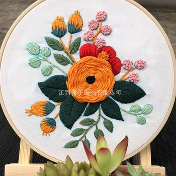 

3d Embroidery Novice Handmade Creative Diy Flowers European Materials Include Tutorials