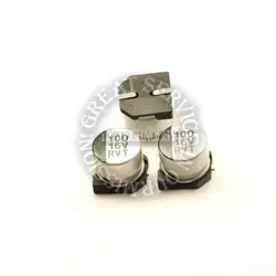 16 В 100 мкФ 6,3*5,4 мм SMD электролитические конденсаторы (50 шт./лот)