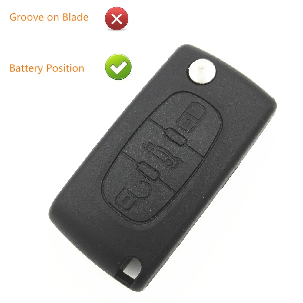 Чехол-накладка для Peugeot Key 307 407 207 3 кнопки без пазов | Автомобили и мотоциклы
