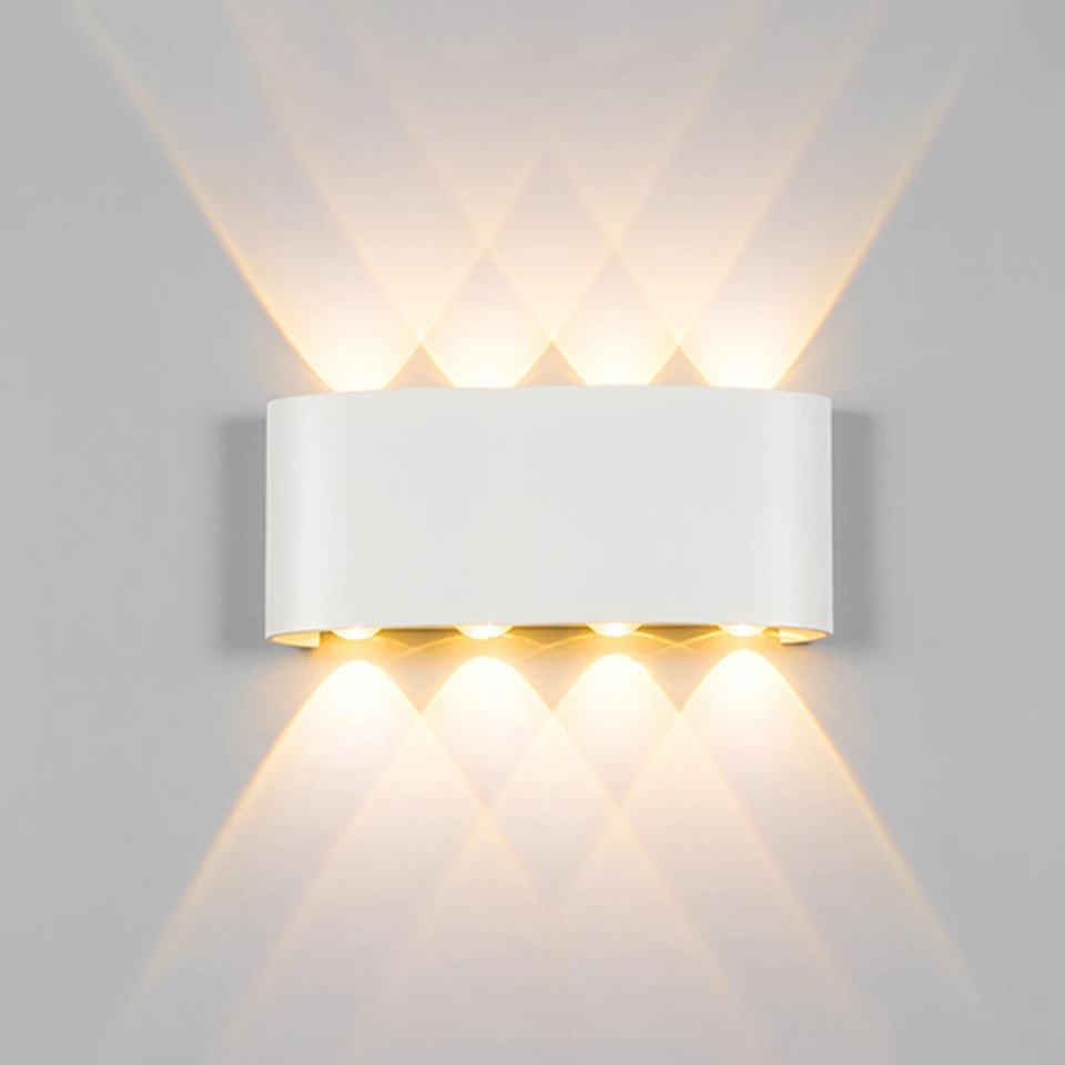 YooE Modern 4W 6W 8W Indoor LED Wall Lights Nordic Outdoor Waterproof IP65 Up Down Sconce Living Ro - 32981994029