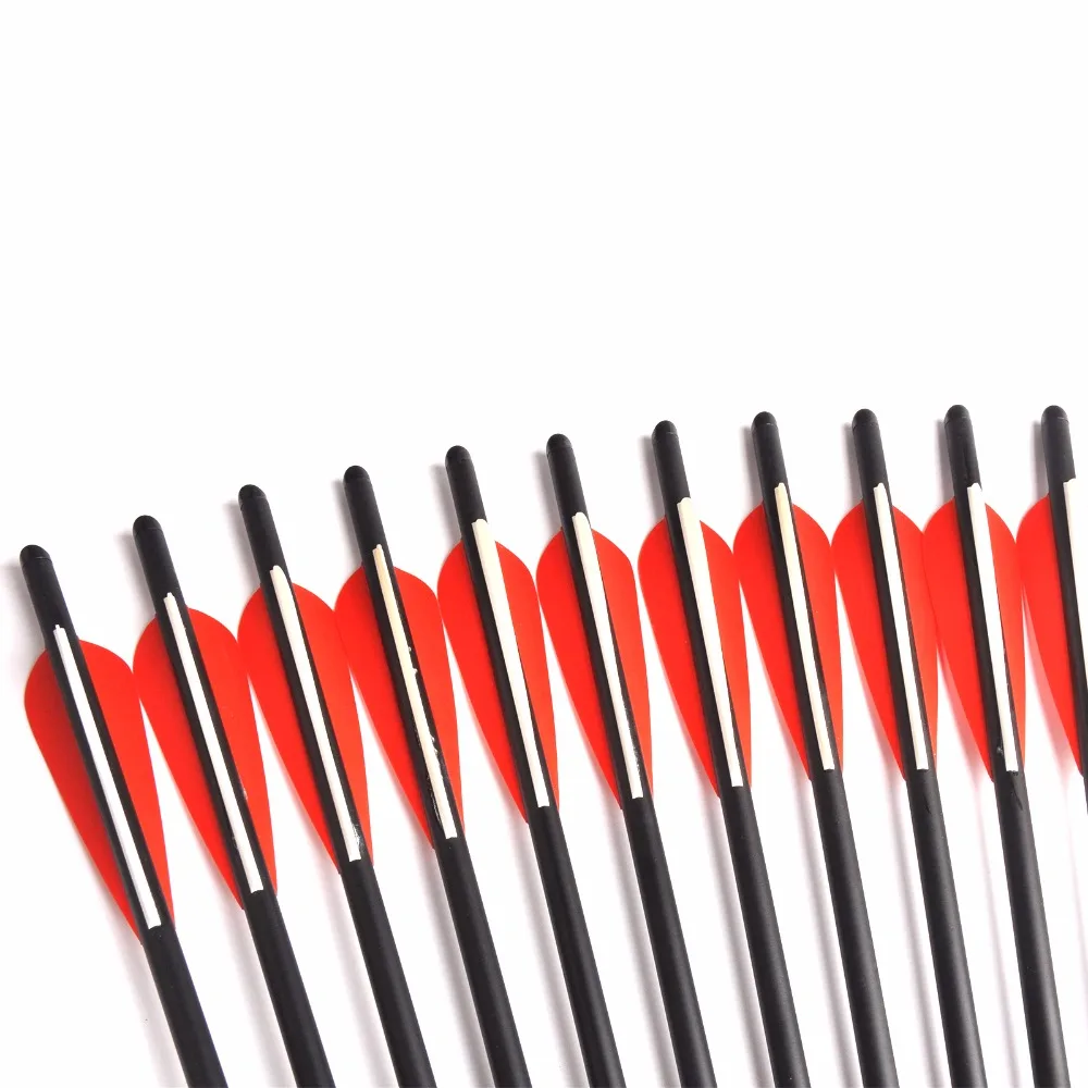 Preise 6 12 24 stücke 17 20 zoll Armbrust Bogenschießen Carbon Pfeile OD 8,8mm mit Austauschbare Punkt Tipps Ziel jagd Pfeile RU CN