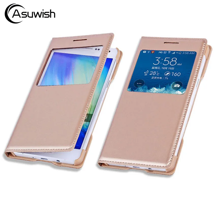 Умный кожаный чехол книжка для Samsung Galaxy A5 2015 A 5 A3 7 A7 A52015 SM A500 A500F A700 A700F A300